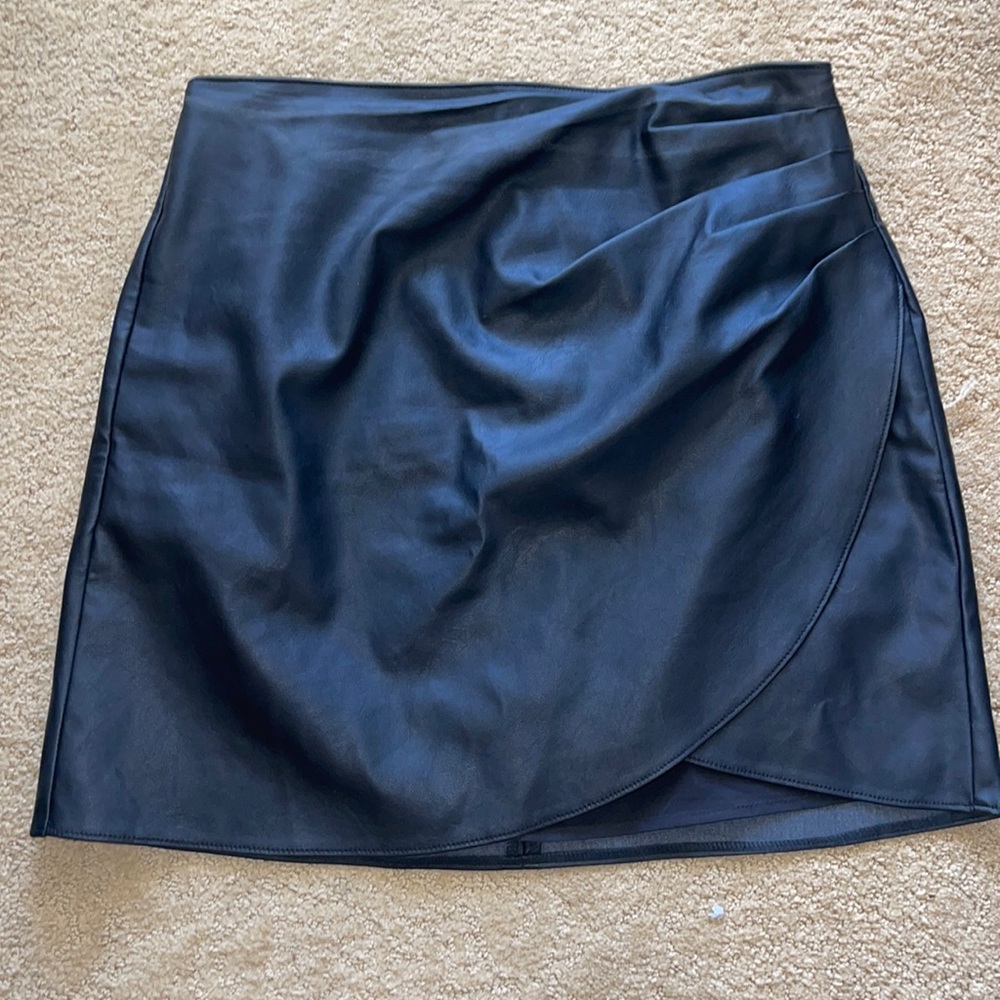 Abercrombie & Fitch Black Vegan Leather Mini
